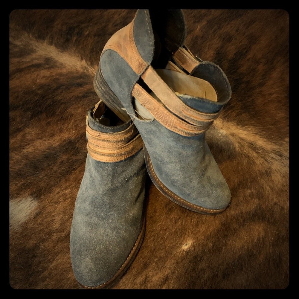 Suede booties